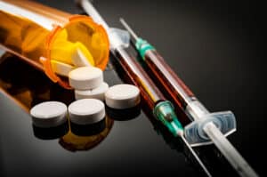 Opioid epidemic, drug abuse concept