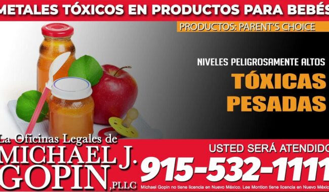 Comercial de alimentos tóxicos para bebés