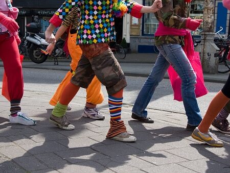 People walking