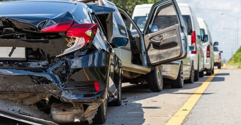 multi car accident