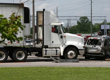 18 wheeler t-bone accident