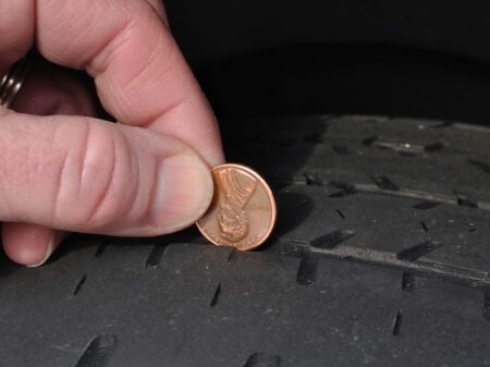 Inspecting Tire Tread Using a Penny