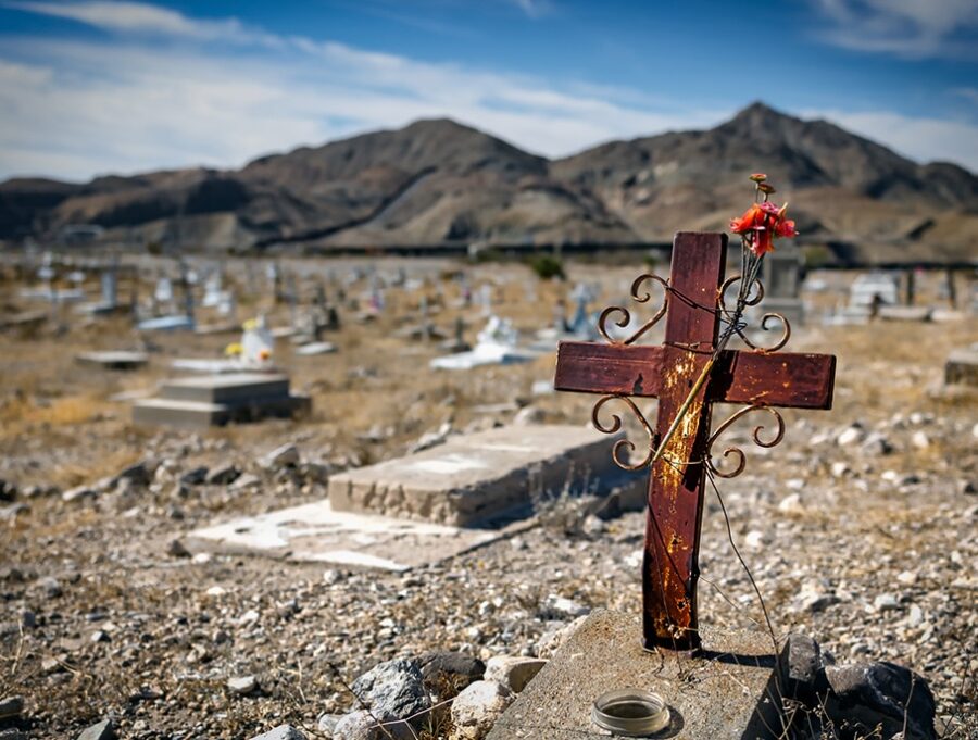 wrongful death - flowers on graveyard