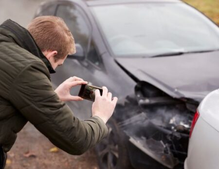 car accident social media