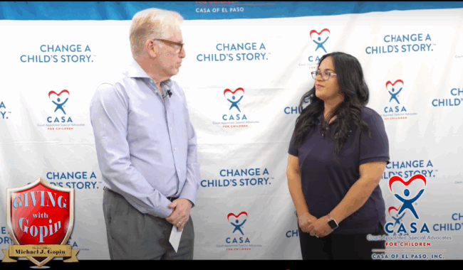 Giving with Gopin: Supporting CASA El Paso & Children in Foster Care