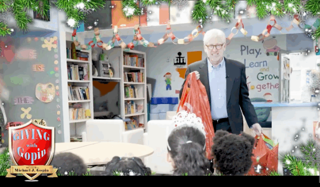 Giving with Gopin: Bringing Holiday Joy to the Child Crisis Center